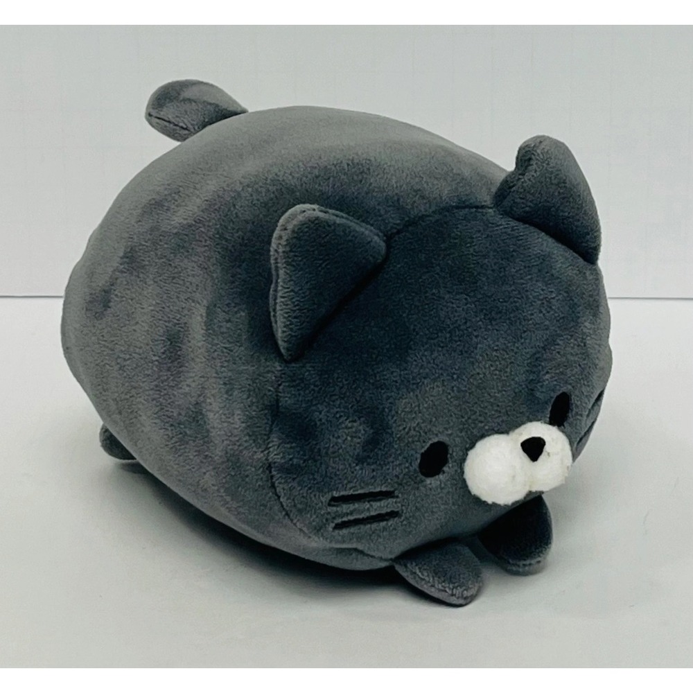 YELL Mochifuwa Korokoro Nyanko Gray Cat 5" Mini Plush Round Squishy Kawaii